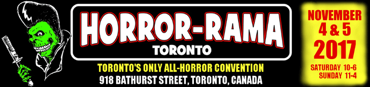 Mike Diana at Horror-Rama Toronto! Sat-Sun Nov 4-5, 2017
