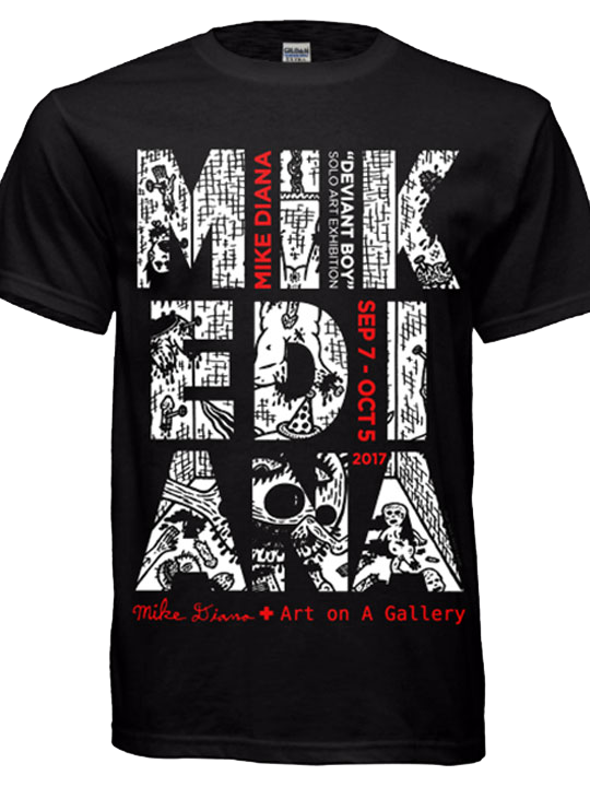 Mike Diana Art On A Gallery T-Shirt