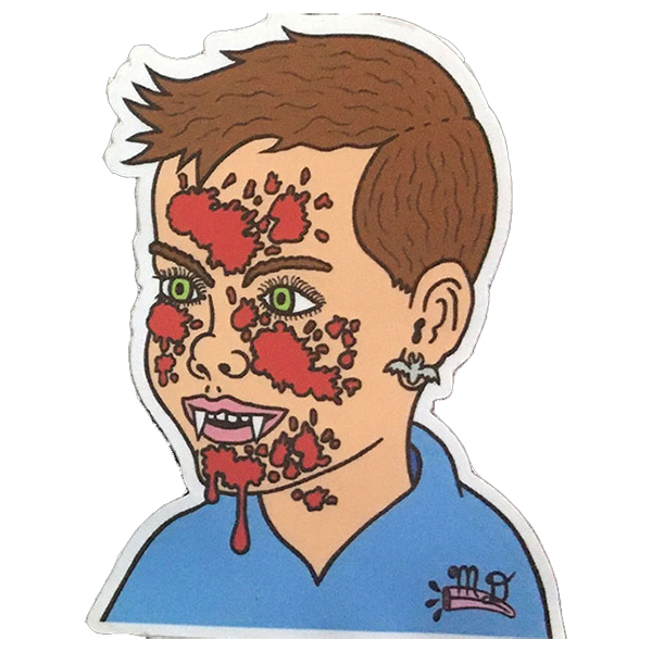 Vampire Boy Sticker