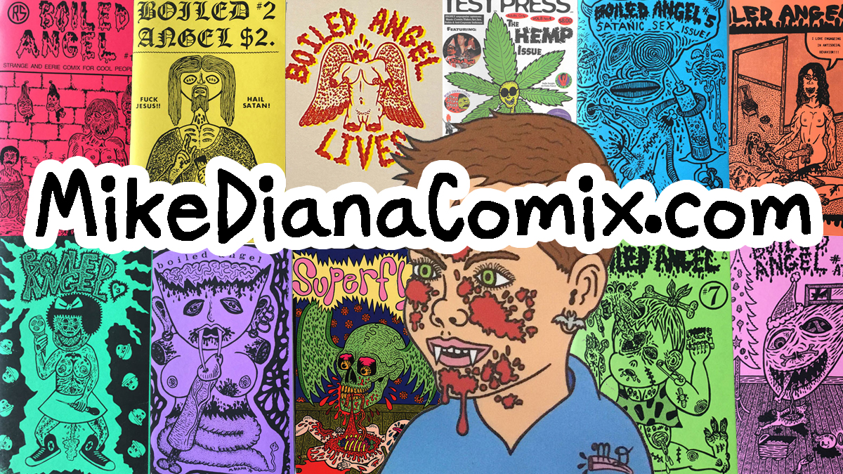 Mike Diana Comix Official \ Art for Sale, Boiled Angel, Store