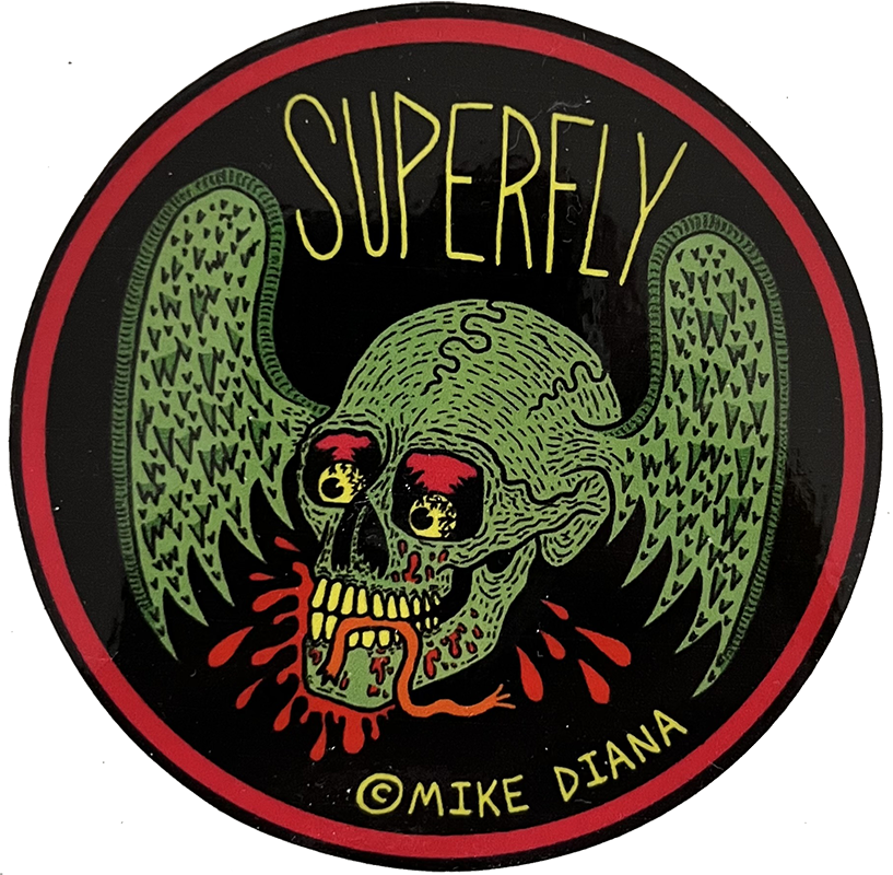 Superfly Double Border 3" sticker