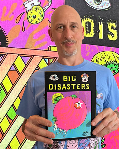 Mike Diana's Big Disasters Silkscreen Book. Limited Le Dernier Cri product