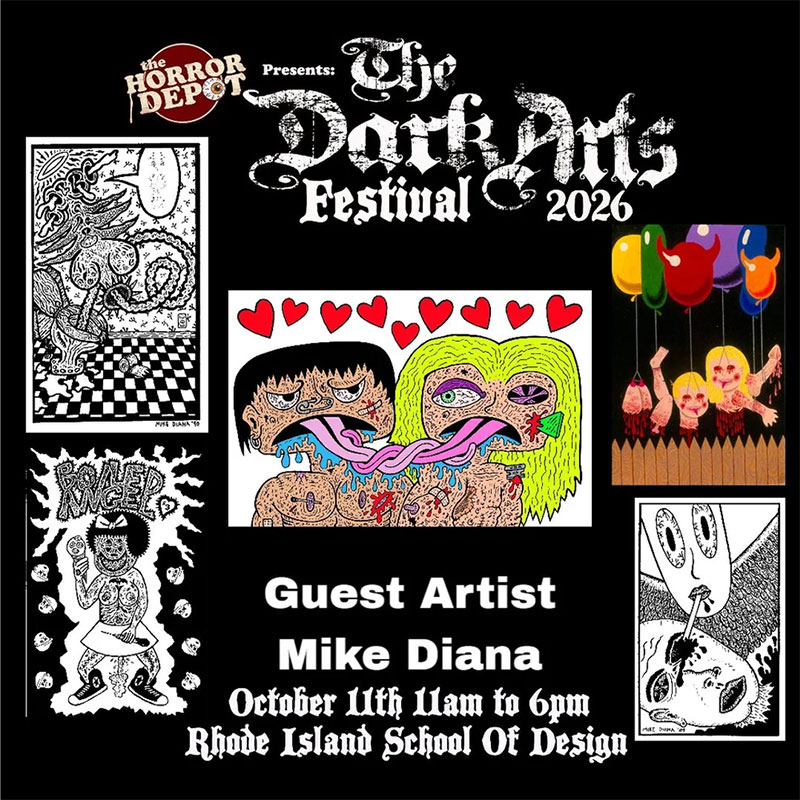 Mike Diana at Dark Arts Festival, Rhode Island School of Design